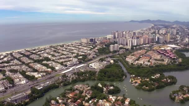 巴西里约热内卢Barra Tijuca区 美洲大道 — 图库视频影像