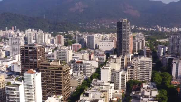 Vista Aérea Ciudad Con Edificios Río Janeiro Brasil — Vídeos de Stock