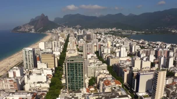 Αεροφωτογραφία Της Πόλης Κτίρια Ρίο Ντε Τζανέιρο Βραζιλία — Αρχείο Βίντεο