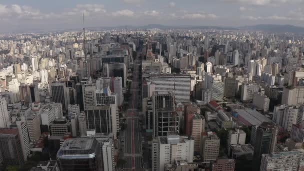 Cidade Paulo Avenida Paulista Brasil — Vídeo de Stock