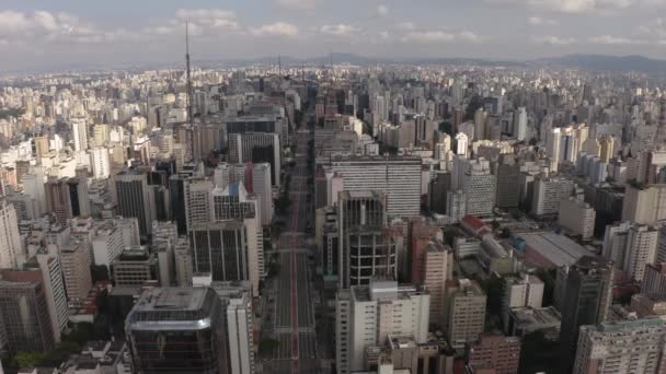 Cidade Paulo Avenida Paulista Brasil — Vídeo de Stock