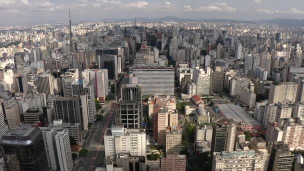 São Paulo Brasil Avenida Paulista Rua Cincinnato Braga — Vídeo de Stock