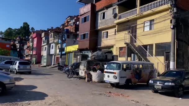 Nyomornegyedek Nagyvárosokban Ibirapuera Nyomornegyed Kertje Sao Paulo Brazília Dél Amerika — Stock videók