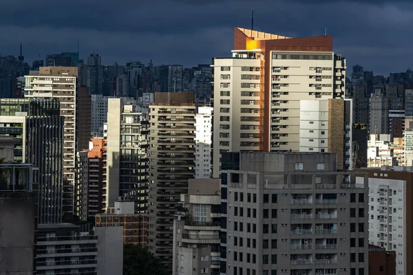 Gebouwen Ramen Achtergrondgebouwen Sao Paulo Brazilië — Stockfoto