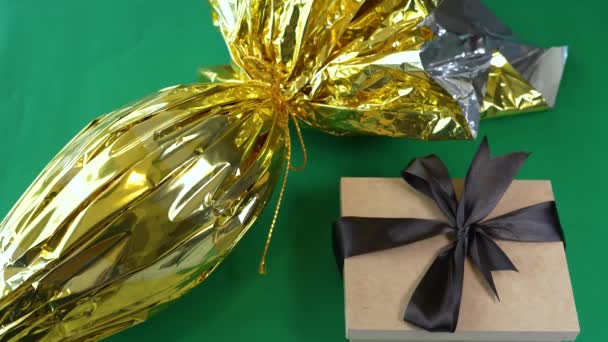 Святом Великодня Смачні Великодні Цукерки Десерт Подарунок — стокове відео