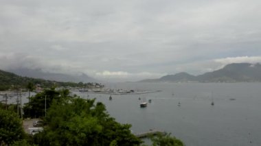 Ilhabela Adası Sahili, Sao Paulo, Brezilya.