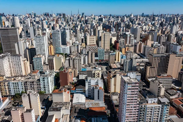 Vista Ciudad Sao Paulo Brasil Ciudad Superpoblada — Foto de Stock