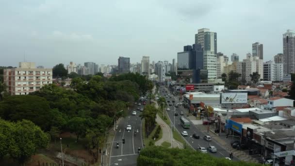 Campinas City Jose Souza Campos Street Brasil — Vídeo de Stock