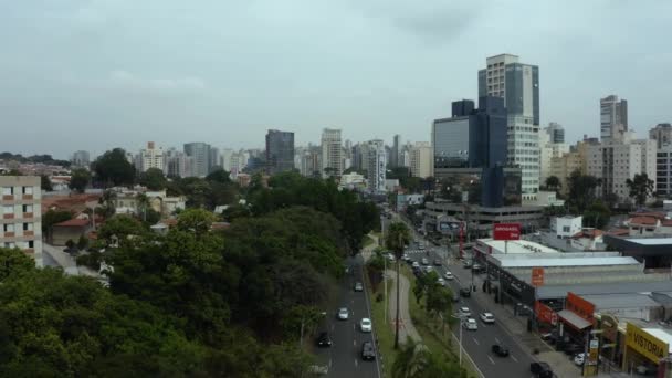 Campinas City Jose Souza Campos Street Βραζιλία — Αρχείο Βίντεο