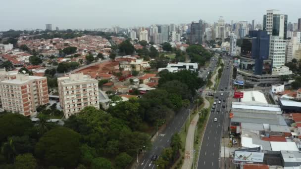 Campinas Calle José Souza Campos Brasil — Vídeo de stock