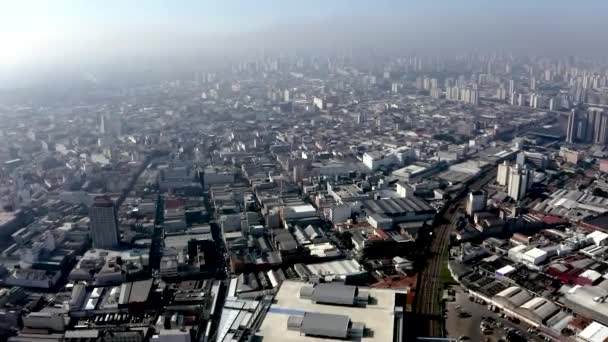 Industrial Buildings Viewed Sao Paulo City Brazil — Video Stock