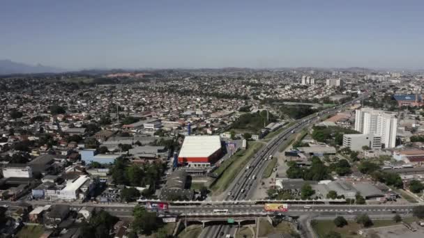 Huge Highways Cities Presidente Dutra Highway Rio Janeiro Nova Iguacu — Video Stock