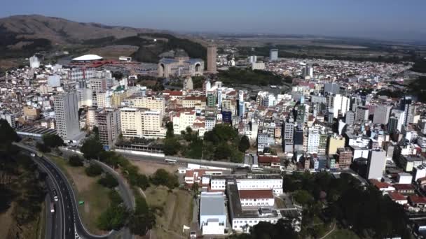 Aparecida City Paulo State Brasil Catedral Baslica Nossa Senhora Aparecida — 图库视频影像