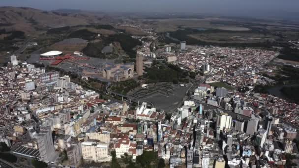 Aparecida Πόλη Paulo Κατάσταση Βραζιλία Catedral Baslica Nossa Senhora Aparecida — Αρχείο Βίντεο