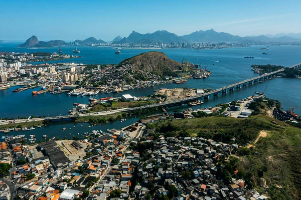 Niteroi Ρίο Ντε Τζανέιρο Βραζιλία Ρίο Ντε Τζανέιρο Φόντο — Φωτογραφία Αρχείου
