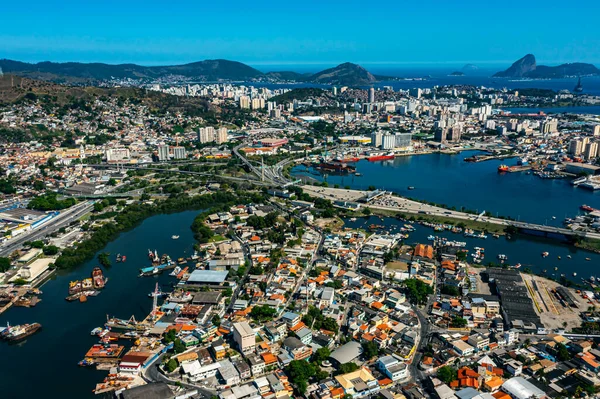 Niteroi Ρίο Ντε Τζανέιρο Βραζιλία Διόδια Γέφυρας Rio Niteroi — Φωτογραφία Αρχείου
