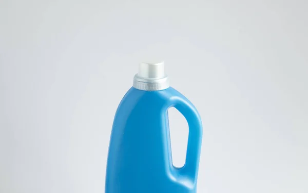 Blue Plastic Bottles Cleaning Products Mock — Stock Photo, Image