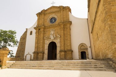 Agrigento, Sicilya, İtalya 'daki St. Gerland Katedrali' nin Panoramik Manzaraları (Cattedrale di San Gerlando di Agrigento).