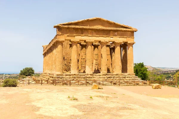 Meravigliosi Panorami Del Tempio Della Concordia Valle Dei Templi Agrigento — Foto Stock