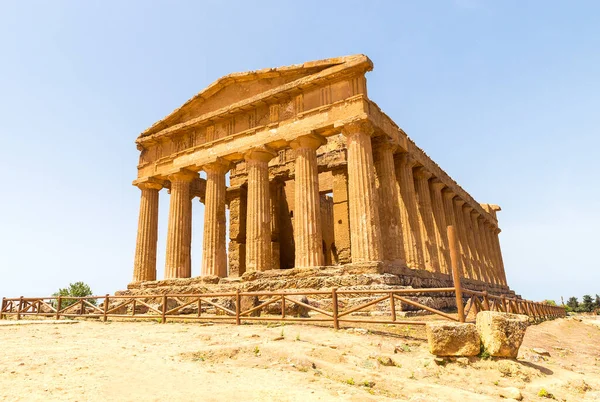 Maravillosos Panoramas Del Templo Concordia Tempio Della Concordia Valle Los — Foto de Stock