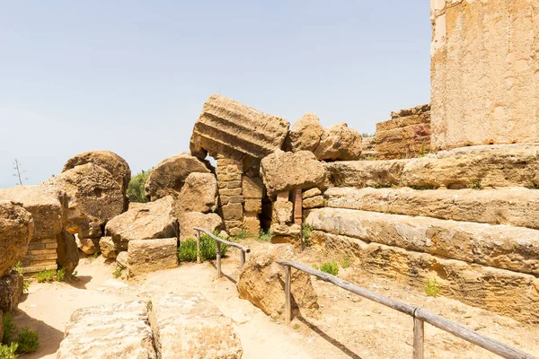 Lindas Paisagens Templo Hércules Tempio Ercole Vale Dos Templos Agrigento — Fotografia de Stock
