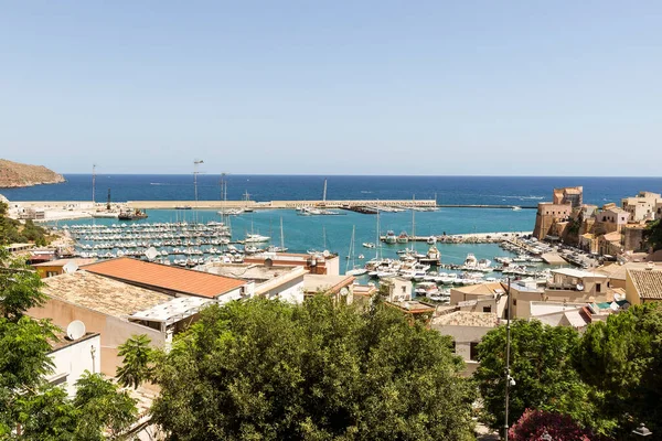 High Angle Sights City Castellammare Del Golfo Province Trapani Sicily — Foto de Stock