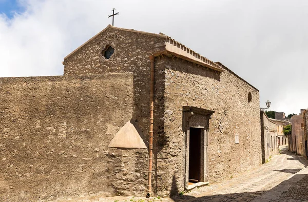 Religieuze Architectuur Erice Provincie Trapani Italië Kerk Van San Isidoro — Stockfoto