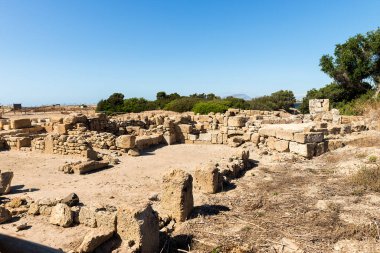 Panoramic Sights of The Sacred Area of Cappiddazzu ( Area Sacra di Cappiddazzu) in Province of Trapani, Marsala, Italy.