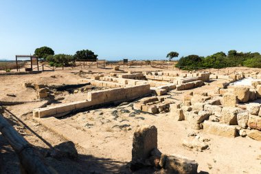 Panoramic Sights of The Sacred Area of Cappiddazzu ( Area Sacra di Cappiddazzu) in Province of Trapani, Marsala, Italy.