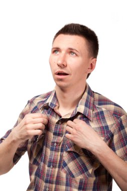 Adam yorgun gelen ısı