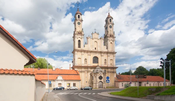 Kostel Nanebevstoupení Páně, vilnius, Litva — Stock fotografie