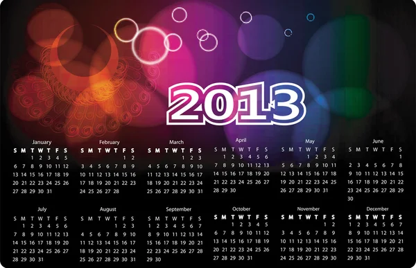 Calendar 2103 — Stock Vector
