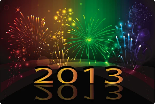 Año Nuevo 2013 — Vector de stock