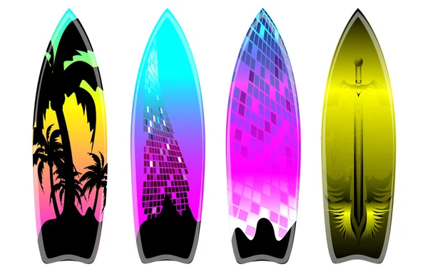 Sörf tahtası seti — Stok Vektör