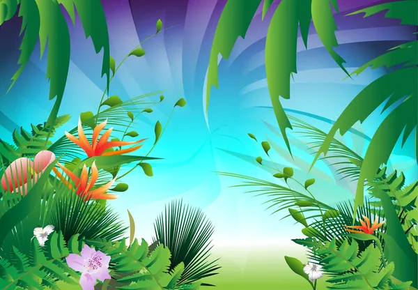 Jungle background Vector Art Stock Images | Depositphotos