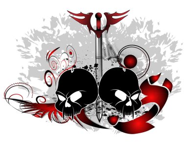 Kafatası kılıç ile