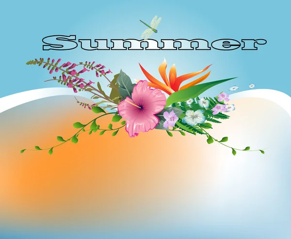 Sommer-Hintergrund — Stockvektor