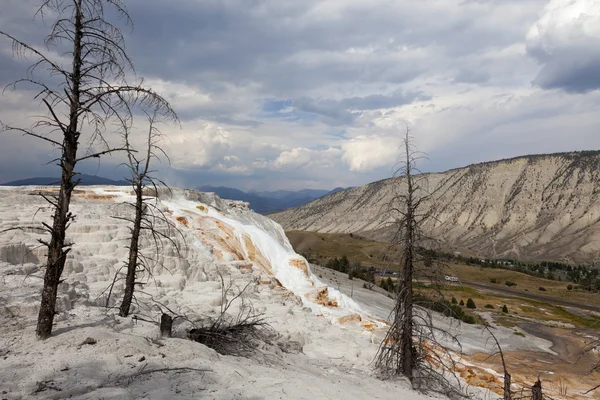 Mamut Hot Springs, Yellowstone NP — Fotografie, imagine de stoc