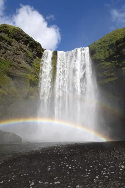滝で二重の虹 — ストック写真