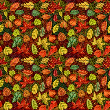 Sonbahar yaprakları pürüzsüz desen