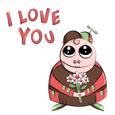 vektör komik monstro