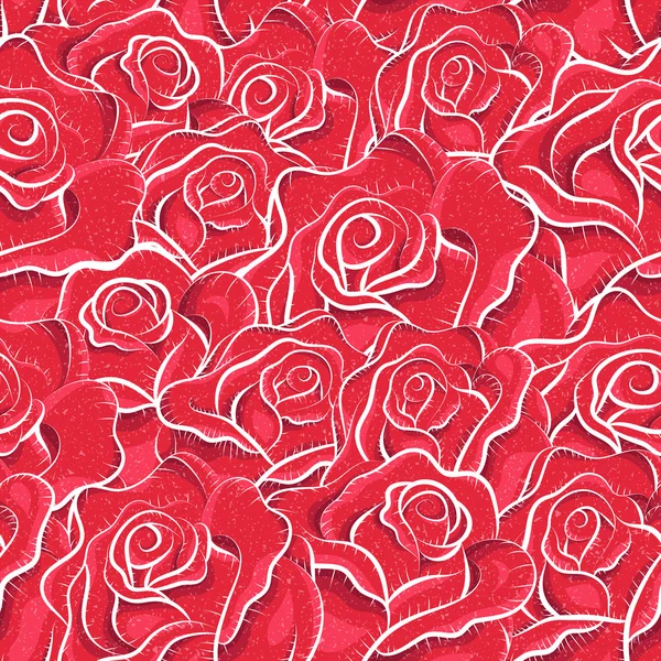 Vintage roses seamless pattern — Stock Vector