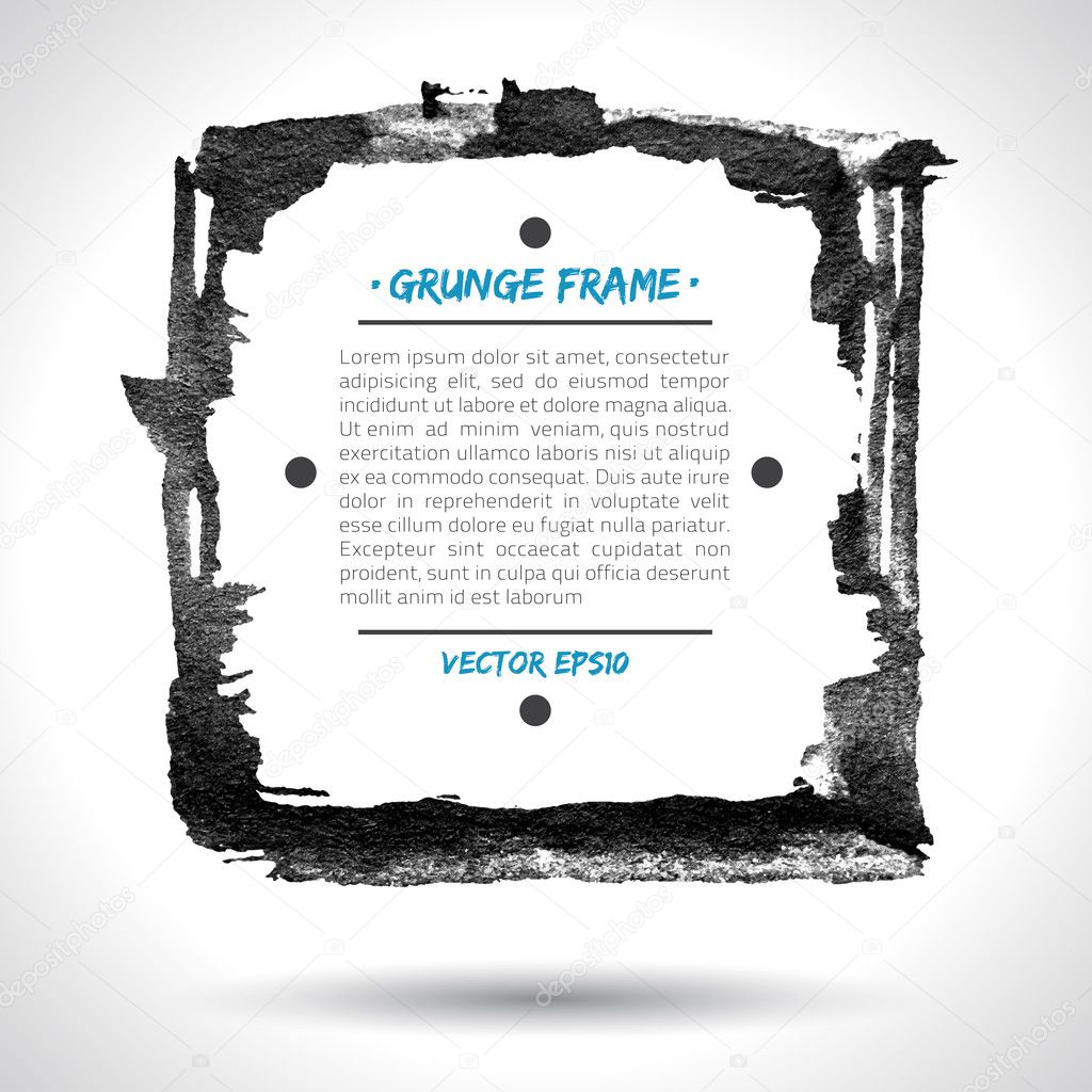 Grunge vector frame