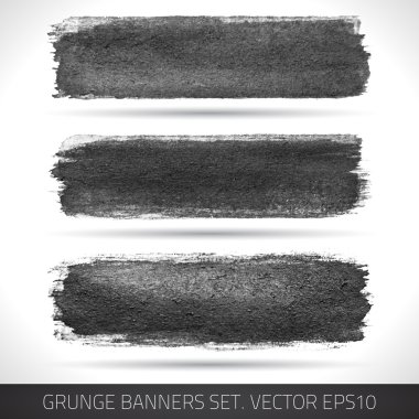 Set of grunge banners