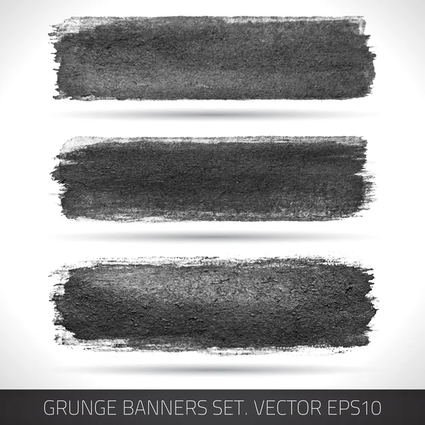 Conjunto de pancartas grunge — Vector de stock