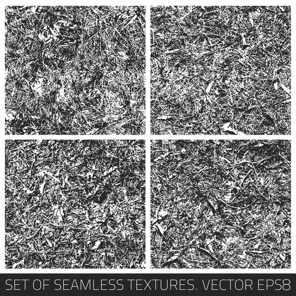 Set of grunge vector seamless patterns — Stock Vector