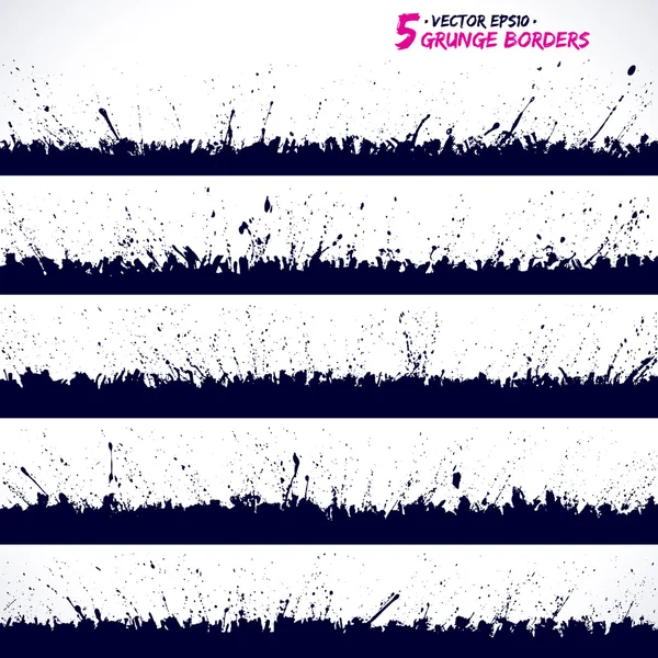 grunge vektör kenarlık kümesi