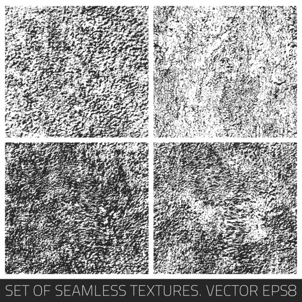 Set of vector seamless textures — Stock Vector