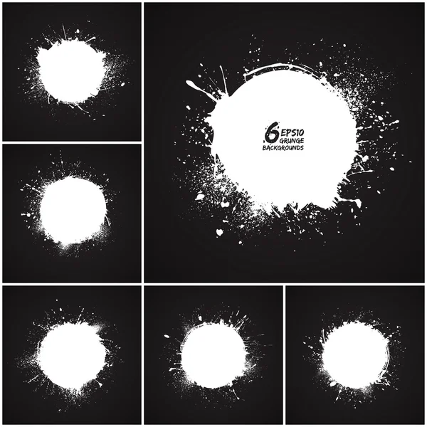 6 vektör soyut grunge kökenden