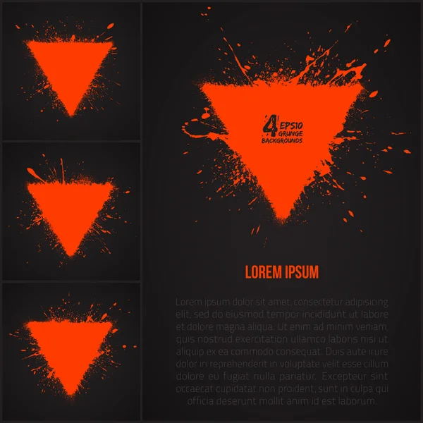 4 vektör grunge backrounds